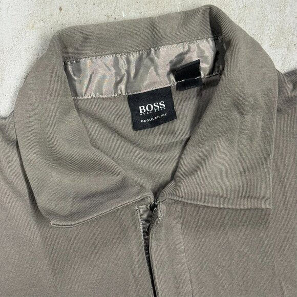 Hugo Boss Polo Shirt Short Sleeve Regular Fit Stretch Cotton Brown XL - Picture 4 of 7